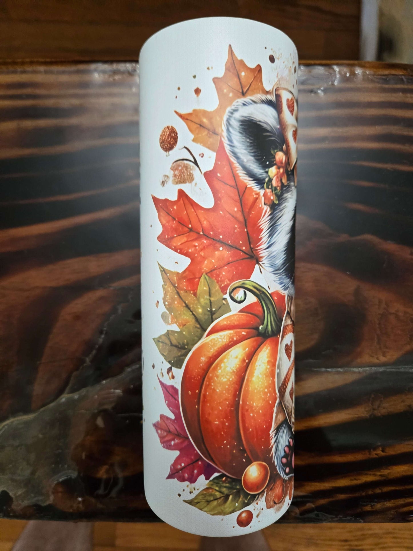 Autumn leaves and apple cider 20oz tumbler cups