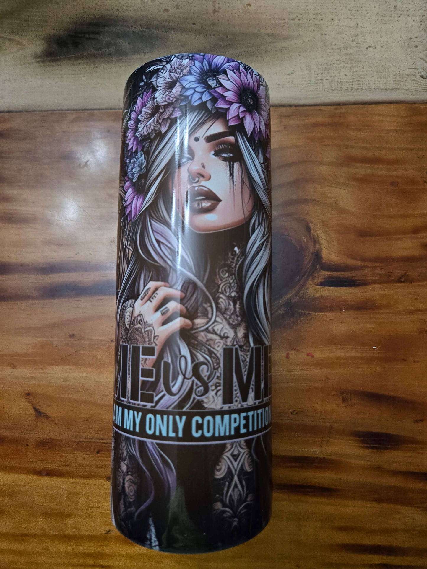 Me Vs Me Lion girl 20oz tumbler cups