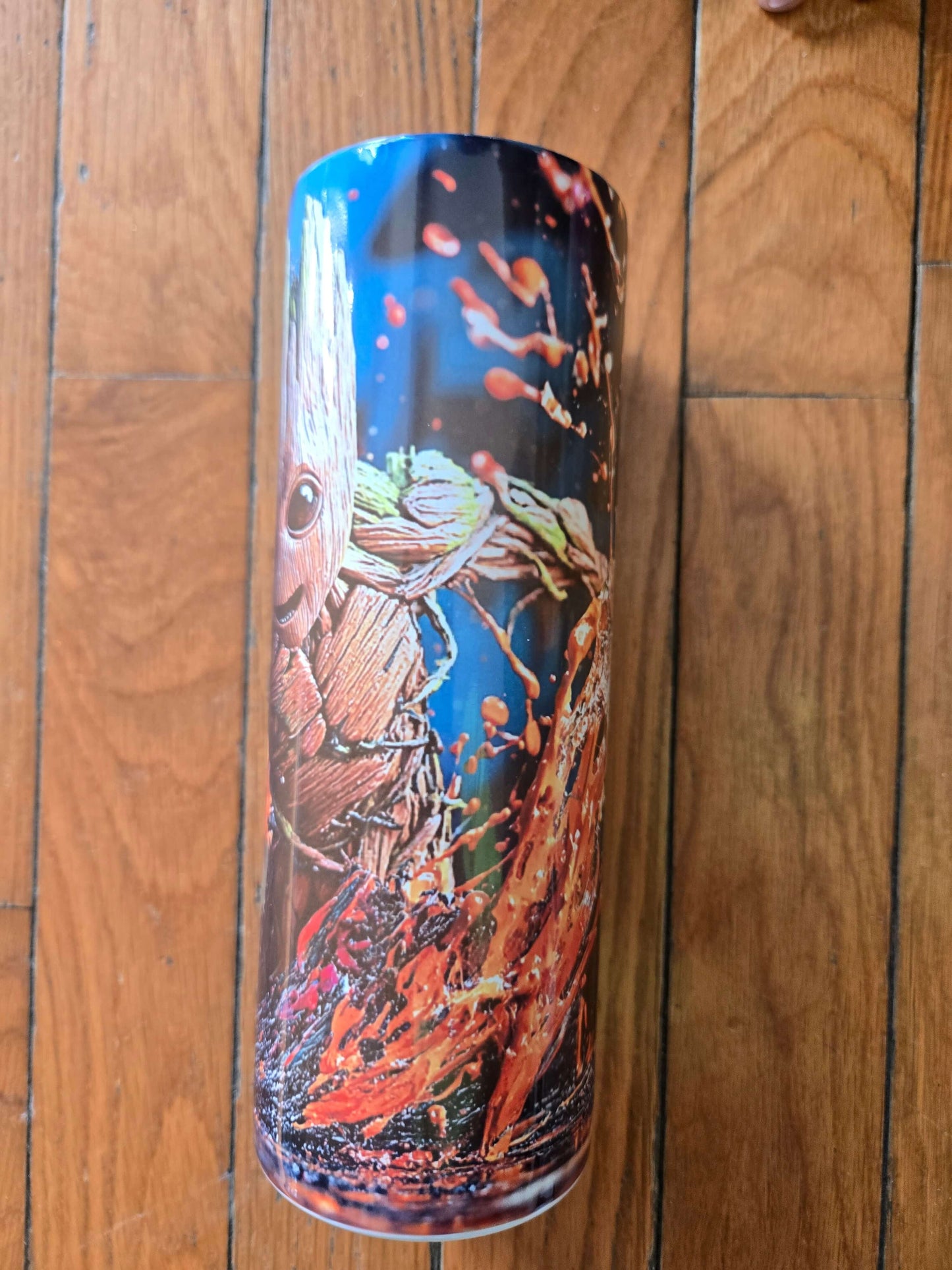 Groot character tumbler cups, durable travel bottles