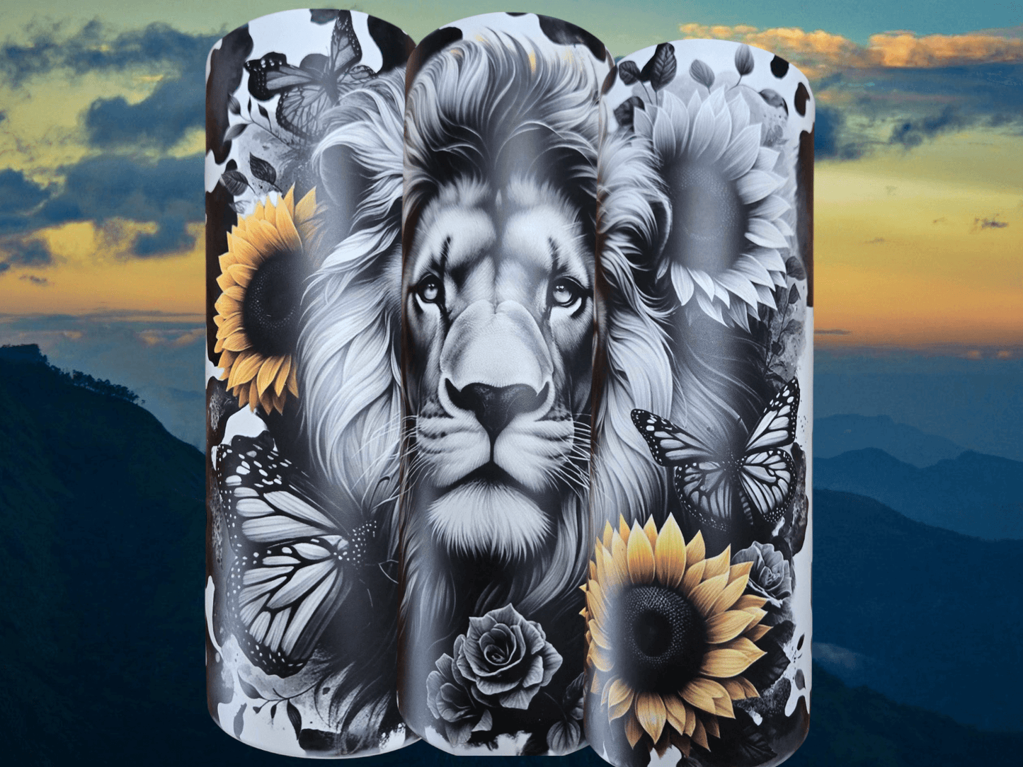 Unique Lion Sunflower Tumblers You’ll Love
