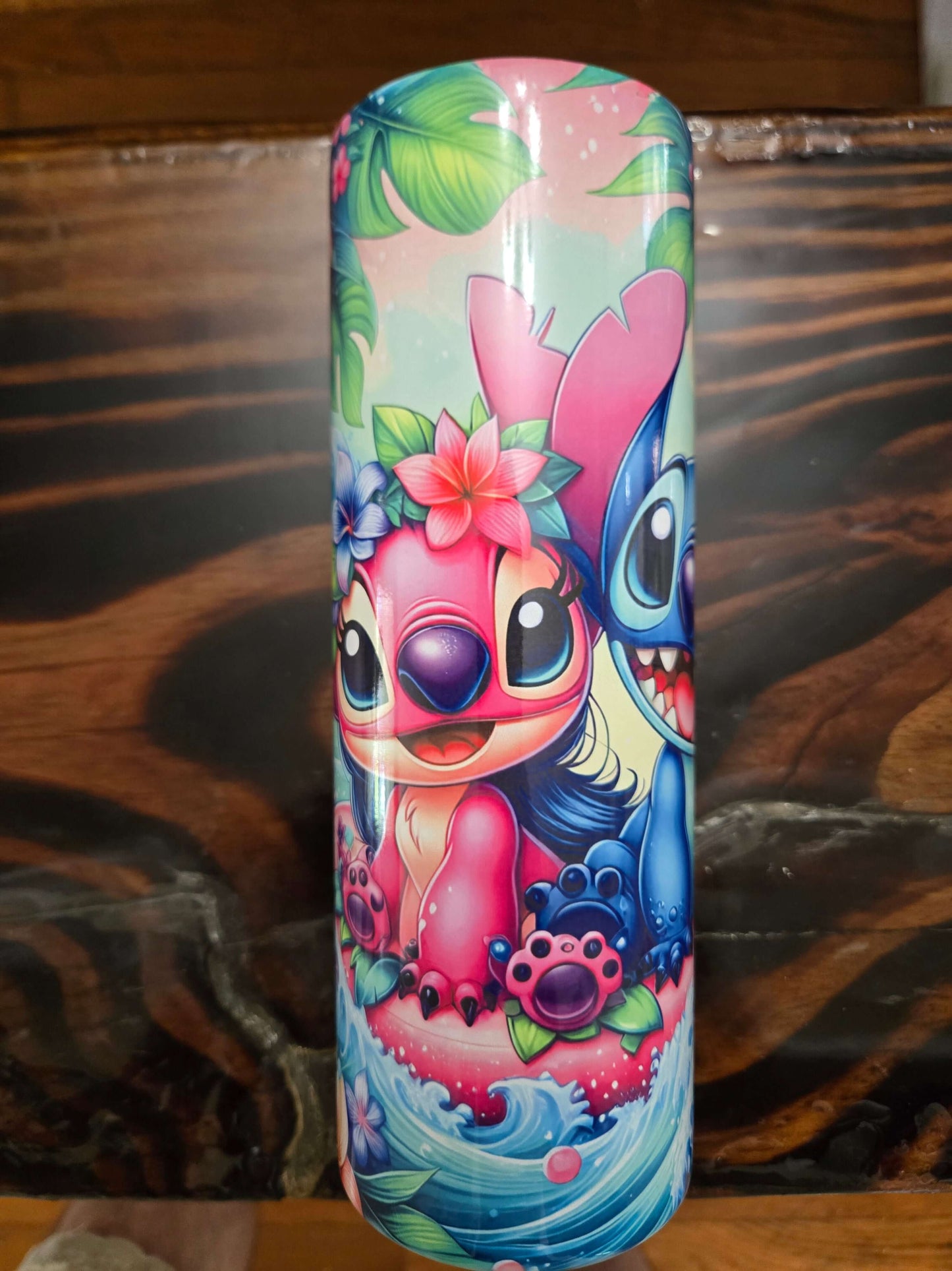 Stitch and Angle flowers 20oz tumbler cups