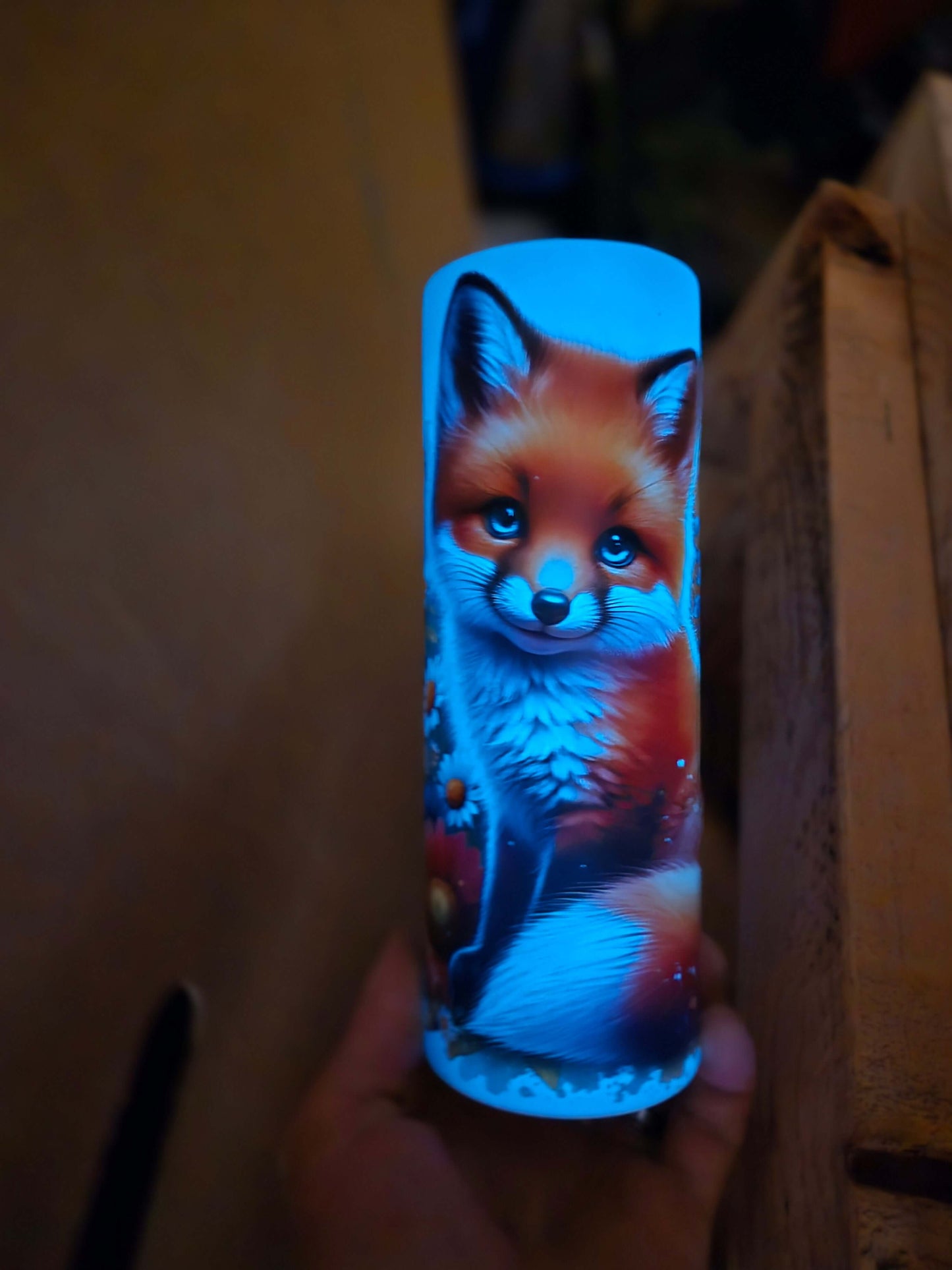 Glow in the Dark Fox Tumbler