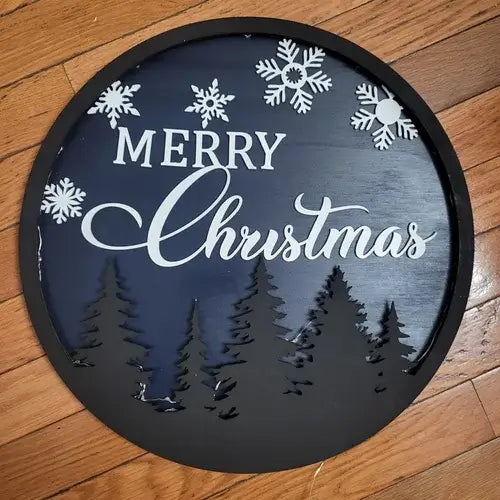 Merry Christmas  sign with lights