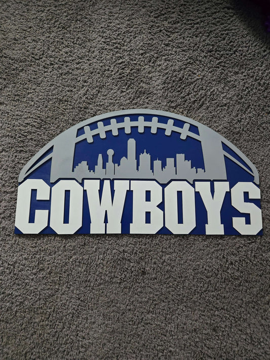 Cowboys  Football wooden decor sign, sports fans, bars