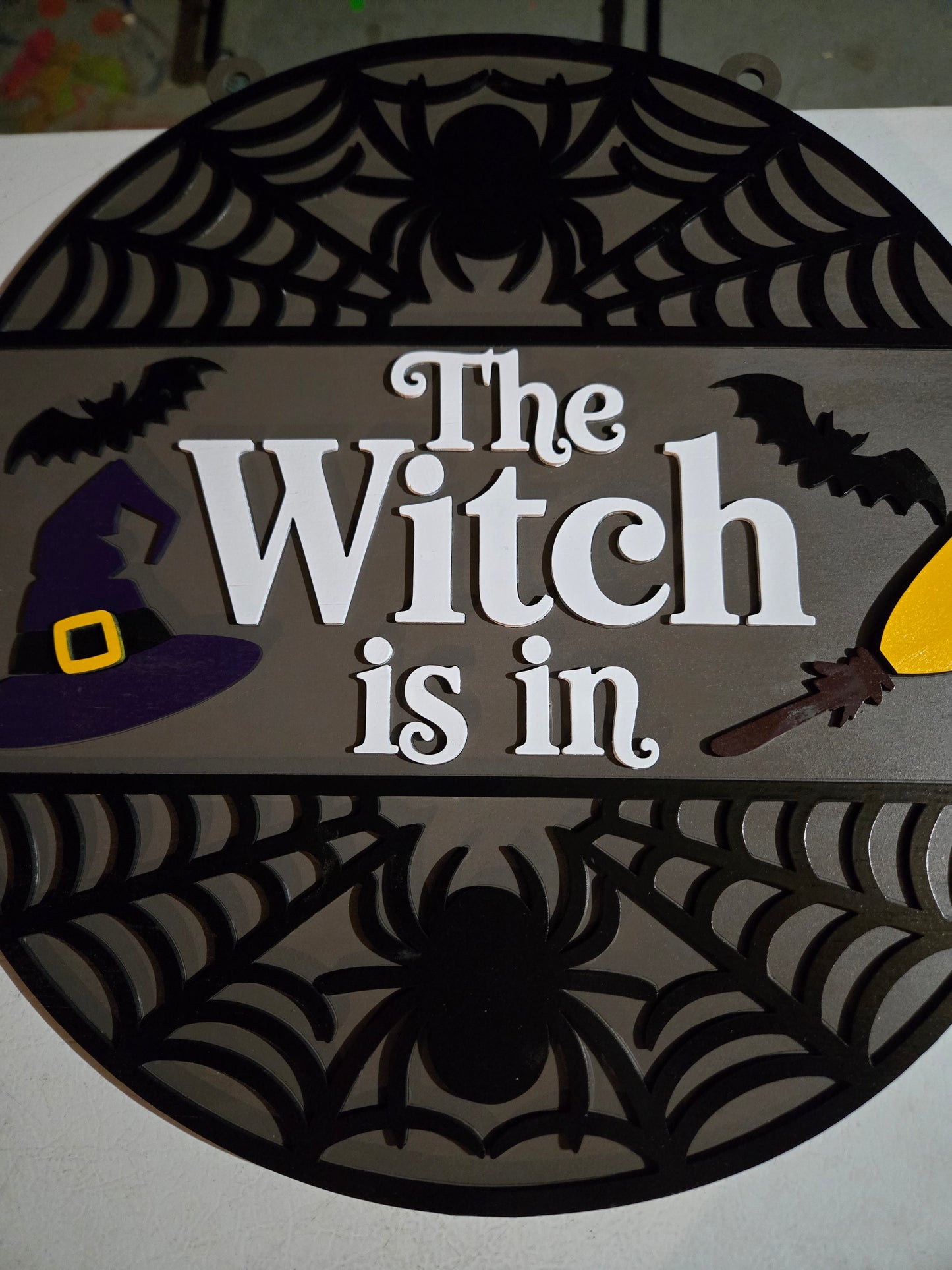 The witch is in Halloween  decor