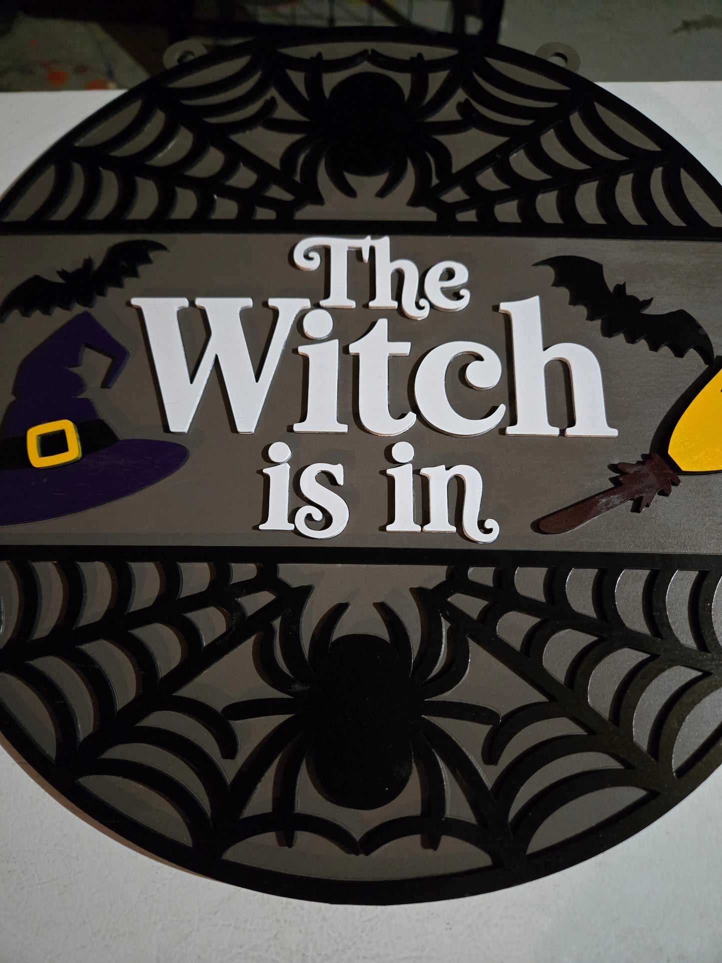 The witch is in Halloween  decor